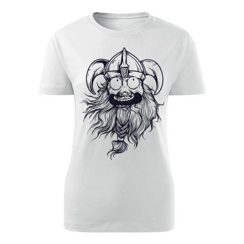 Tricou Viking dama alb, M