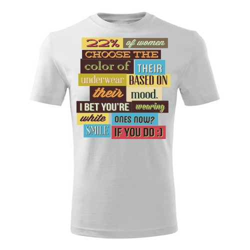 Tricou 22 of women barbati alb, M