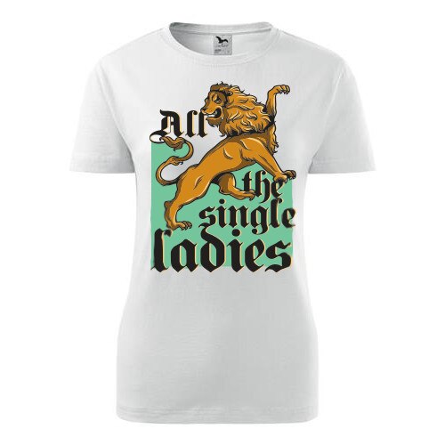 Tricou A lion dama alb, S