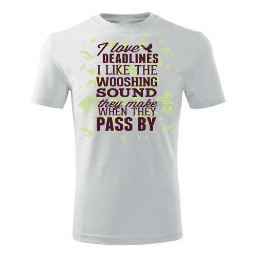 Tricou Deadlines barbati alb, S