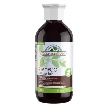 Sampon Natural Corpore Sano cu henna pentru par castaniu Sampon Natural Corpore Sano cu henna pentru par castaniu