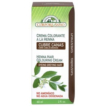 Vopsea henna crema semipermanenta - castaniu Corpore Sano 60 ml Vopsea henna crema semipermanenta - castaniu Corpore Sano 60 ml