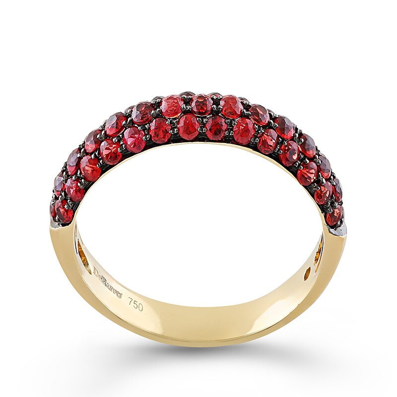 Inel Deruvo Aur 18k Safire Portocalii, 52 R3180ORS-Y