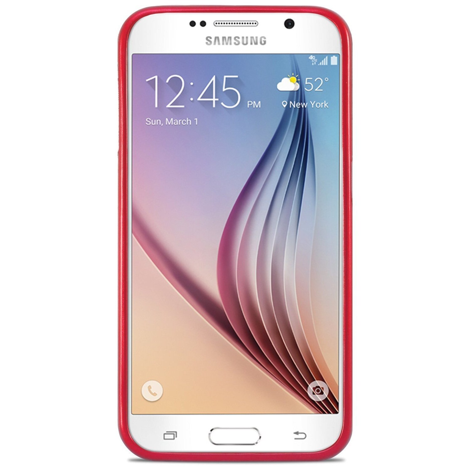 Husa Silicon Jelly Mercury Goospery Samsung Galaxy S6, Rosu