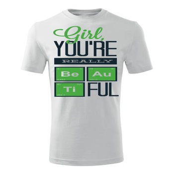 Tricou Girl you`re really beautiful barbati alb, XL Tricou Girl you`re really beautiful barbati alb, XL