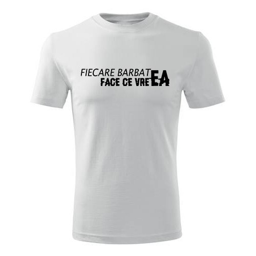 Tricou Barbat barbati alb, XL