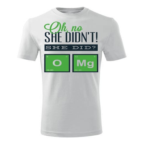 Tricou Oh no barbati alb, S