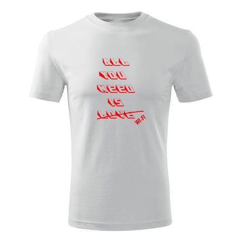 Tricou Wifi barbati alb, XL