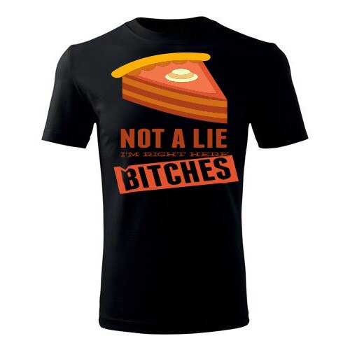 Tricou Not a lie barbati negru, L