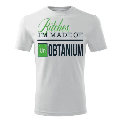 Tricou Bitches I m made of barbati alb, XL