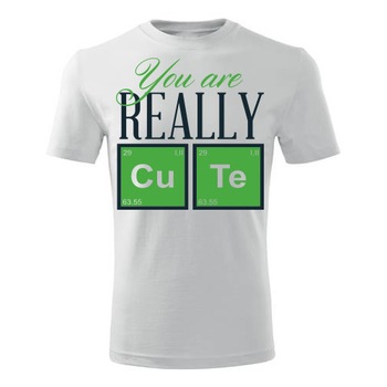 Tricou You are really cute barbati alb, S Tricou You are really cute barbati alb, S