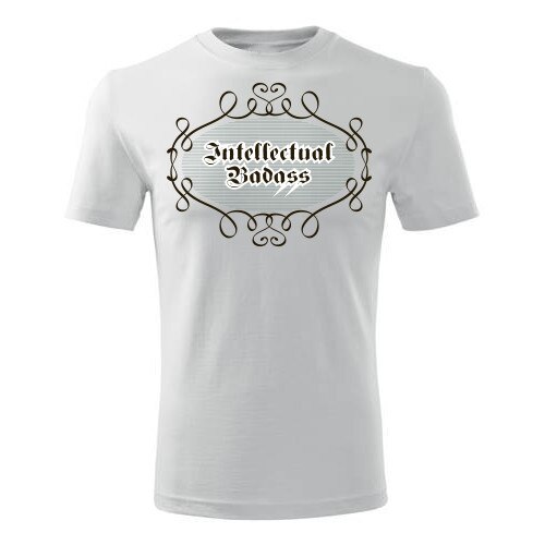 Tricou Intellectual barbati alb, L