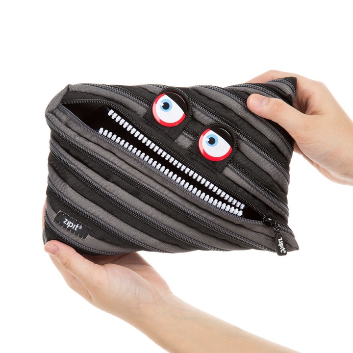 Jumbo несесер ZIPIT, Wildings, 23x2x15cm, Черен