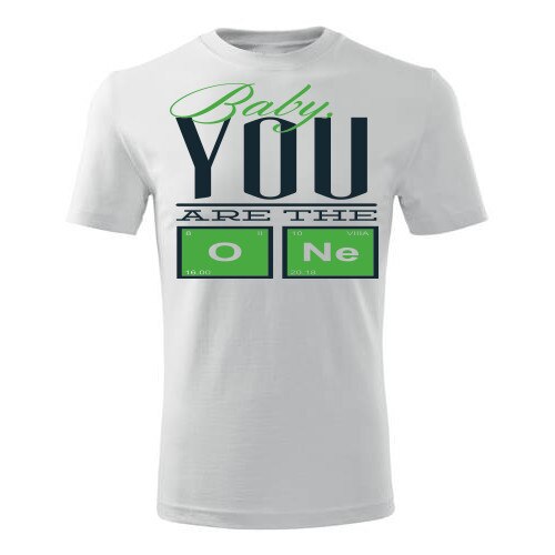 Tricou Baby you are the one barbati alb, L
