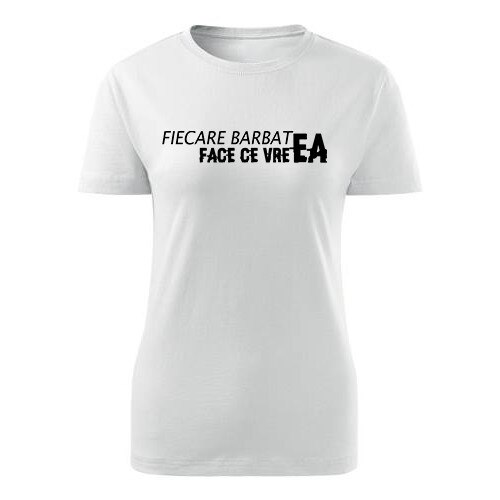 Tricou Barbat dama alb, M