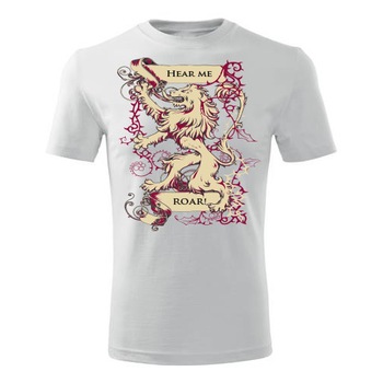 Tricou Royal lion barbati alb, L Tricou Royal lion barbati alb, L