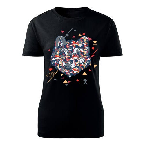 Tricou Diamond wolf dama negru, S