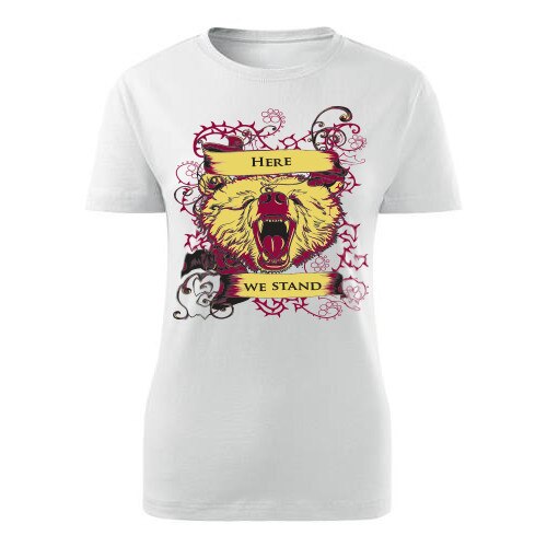 Tricou Protective bear dama alb, M