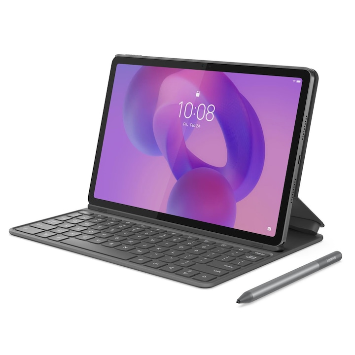 Tableta Lenovo Idea Tab Plus, 8-Core, 11" 2.5K (2560x1600) IPS 500nits, 8GB RAM, 256GB, Luna Grey + Lenovo® Folio Keyboard + Lenovo® Tab Pen