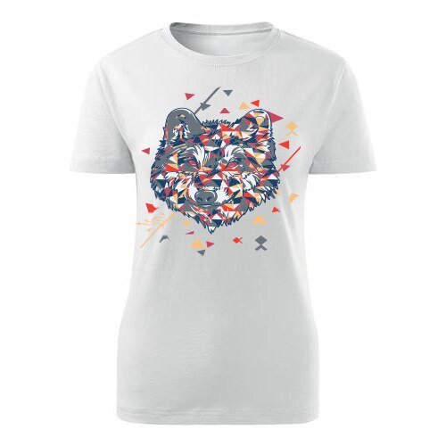 Tricou Diamond wolf dama alb, S