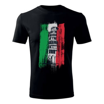 Tricou Italia barbati negru, L Tricou Italia barbati negru, L