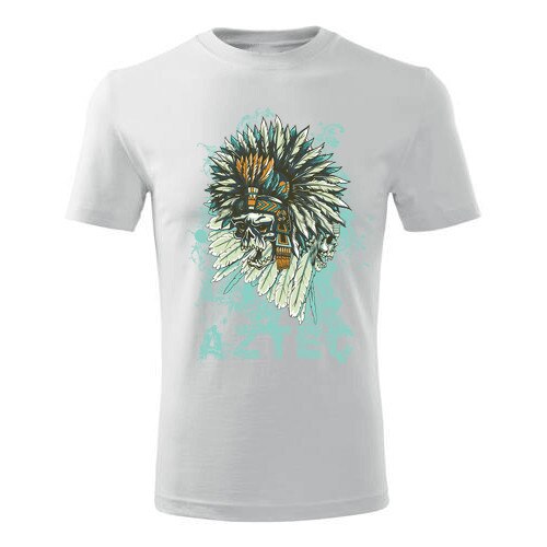 Tricou rock Aztec barbati alb, XL