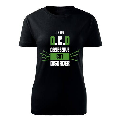 Tricou OCD dama negru, M