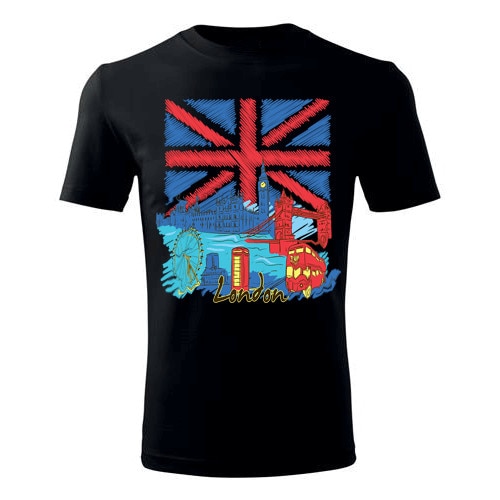 Tricou UK Londra barbati negru, XL