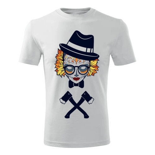 Tricou rock Joker barbati alb, L