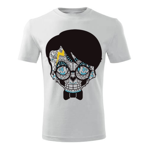 Tricou rock Pugsley barbati alb, M