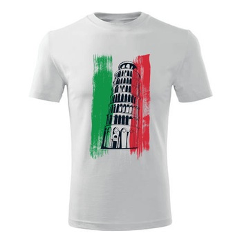 Tricou Italia barbati alb, XL Tricou Italia barbati alb, XL