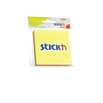 Notes autoadeziv 76 x 76 mm, 3 x 50 file/set, Stick Notes autoadeziv 76 x 76 mm, 3 x 50 file/set, Stick