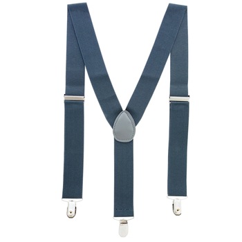 Bretele adulti unisex, gri inchis, cu inchizatori metalice, 35 mm, BUGRM Bretele adulti unisex, gri inchis, cu inchizatori metalice, 35 mm, BUGRM