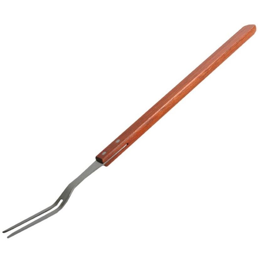 Furculita pentru friptura, cu maner lemn, 53 cm, HoReCa