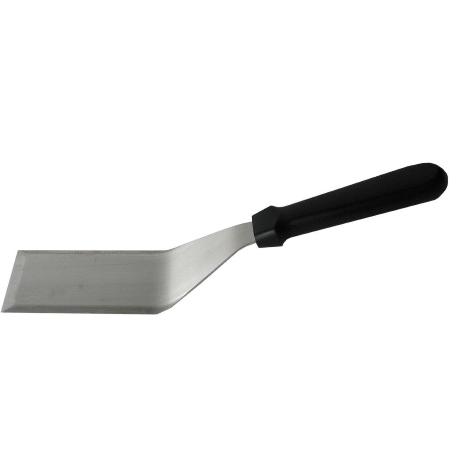 Spatula inox cu maner negru, 30x7cm