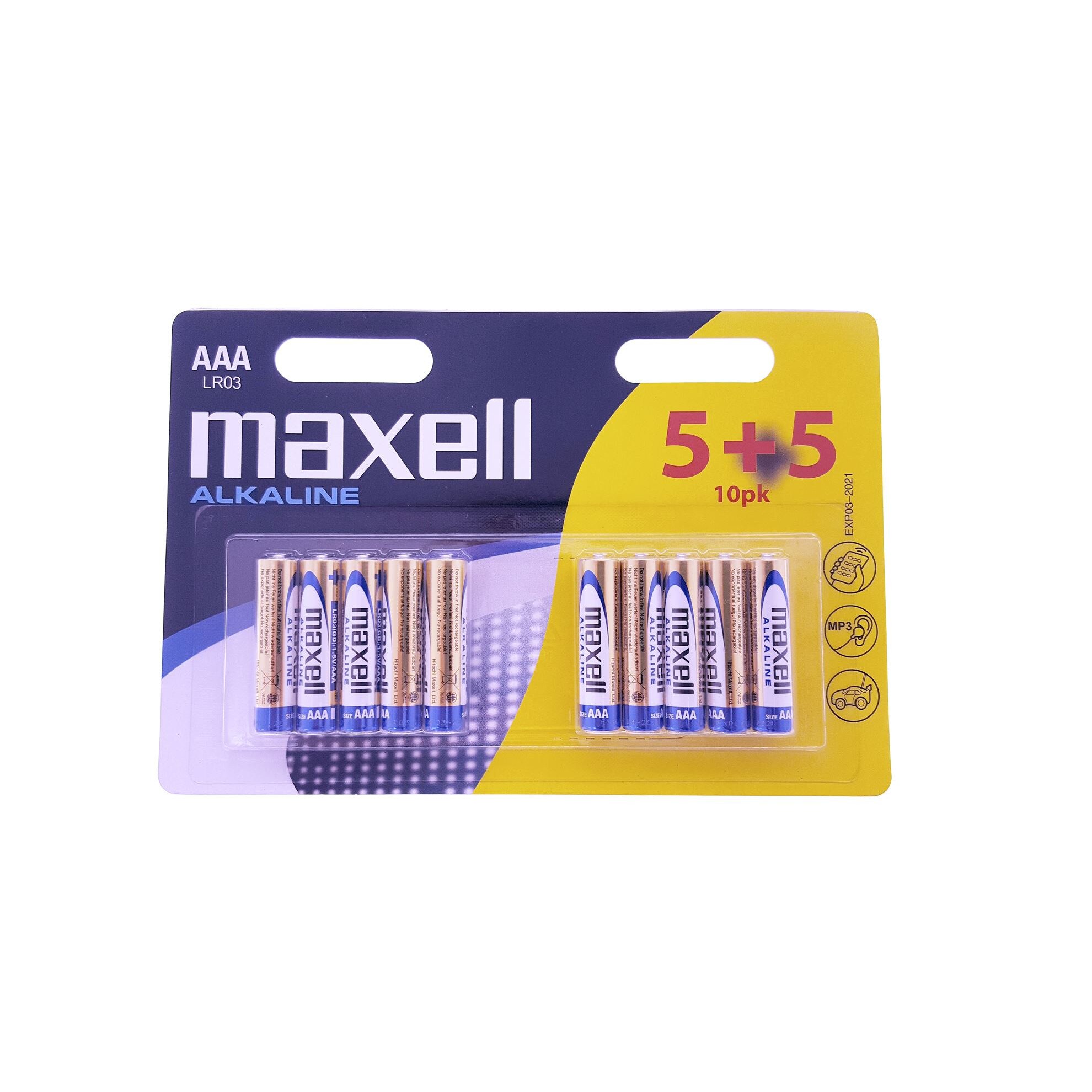Baterii Maxell Alkaline LR03 10PK (5+5) (pret/set) - 790254.00.CN