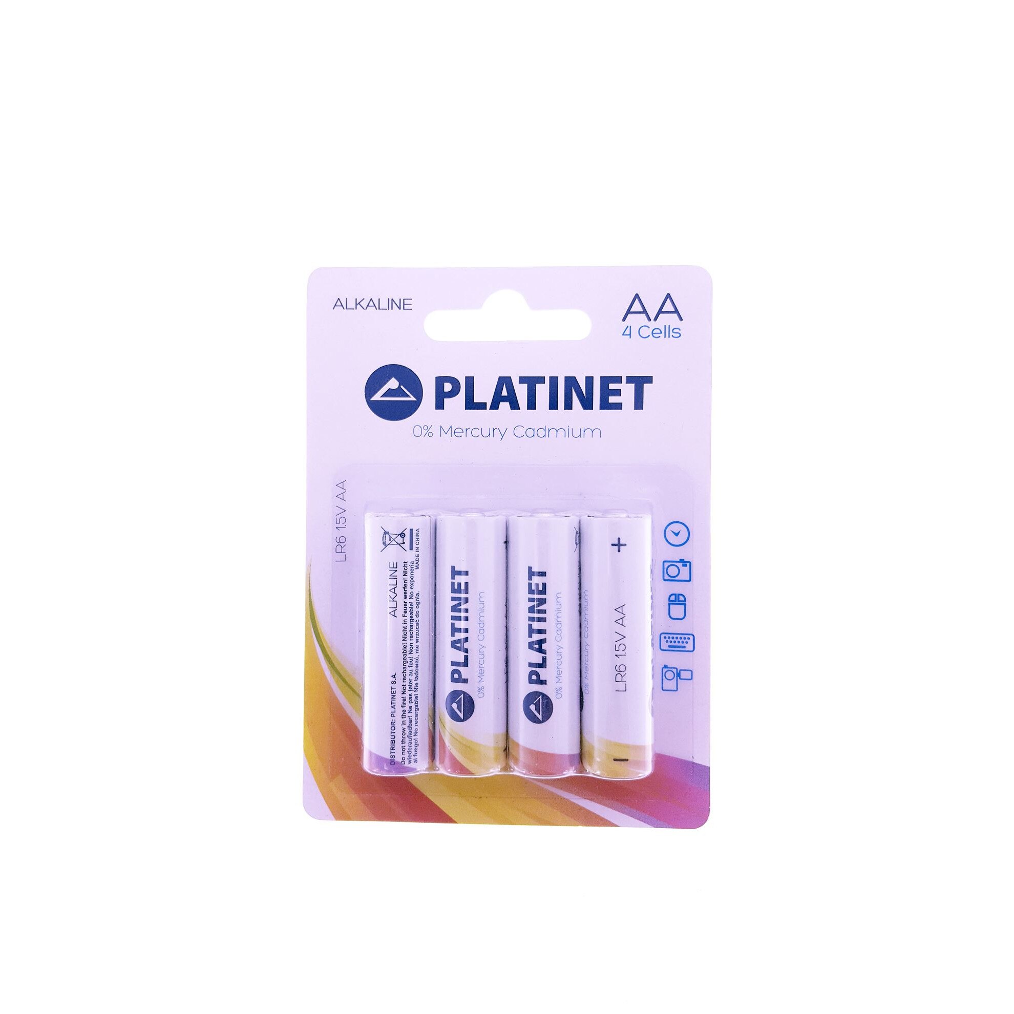Baterii Platinet Alkaline PRO LR6/AA BLISTER*4 [42464] (pret/set) - PMBLR64B