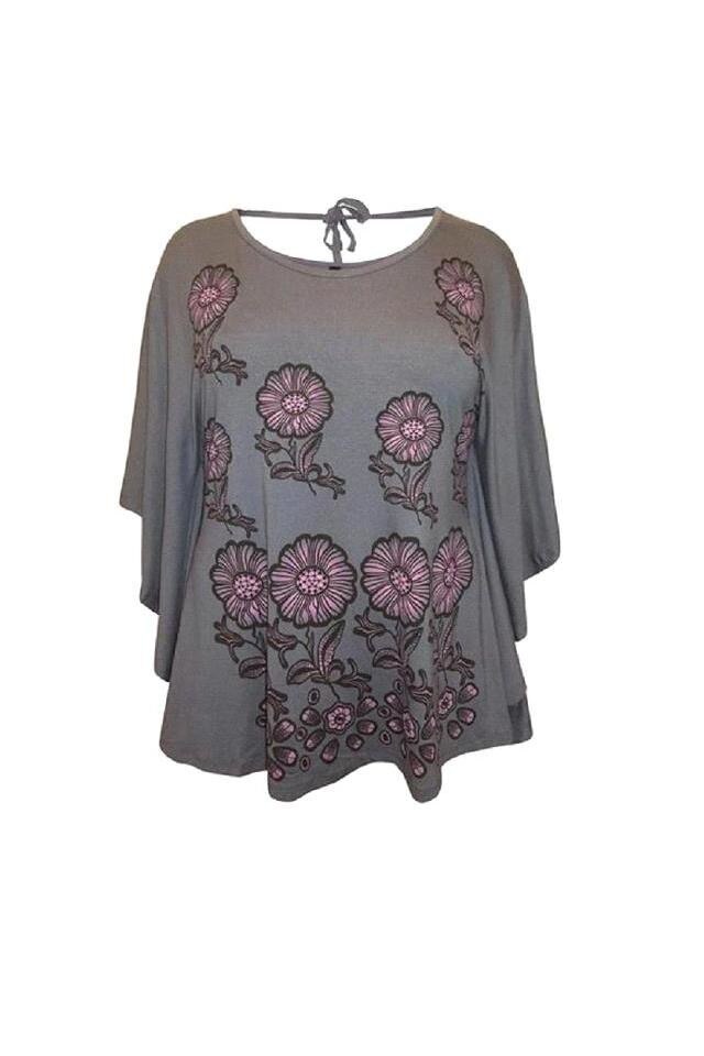 Bluza Elena, Gri cenusa, 2XL