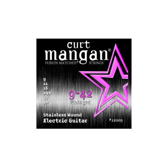 Set Corzi Chitara Electrica - Curt Mangan Stainless 09-42