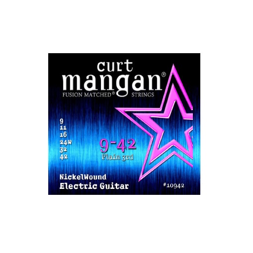 Set Corzi Chitara Electrica - Curt Mangan Nickel Wound 09-42