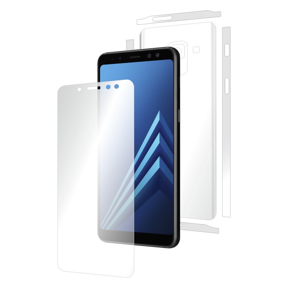 Folie de protectie Clasic Smart Protection Samsung Galaxy A8 2018 fullbody,protectie completa ecran,spate si laterale+Smart Spray®,Smart Squeegee® si microfibra incluse