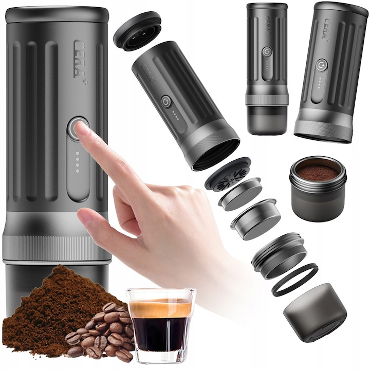 Espressor Arzum Okka Minio, 4 cesti, automat, albastru, 19x24x18cm