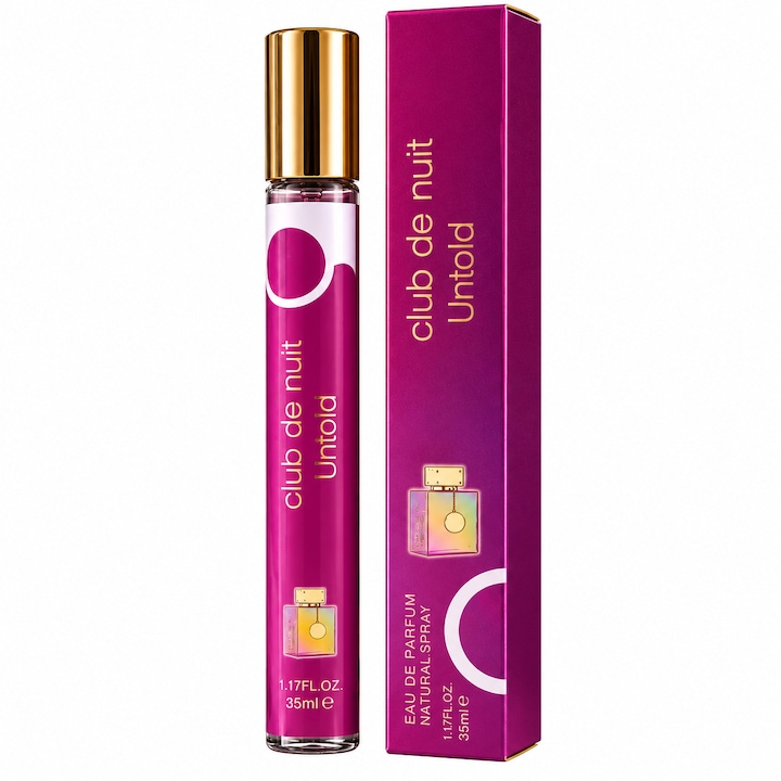 Parfum unisex Club de Nuit Untold V.V. Love, Apa de Parfum, 35 ml, aroma lemnoasa ambrata, sofran, iasomie, lemn ambrat, ambergris, rasina de brad si cedru