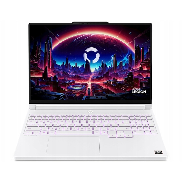 Laptop Lenovo Legion 5, 15.3" WQXGA, AMD Ryzen™ AI 7 450 pana la 5.1 GHz, 16 GB RAM DDR5 5600, 512 GB SSD, NVIDIA® GeForce® RTX 5060 8 GB, Free Dos, Glacier White 512 GB