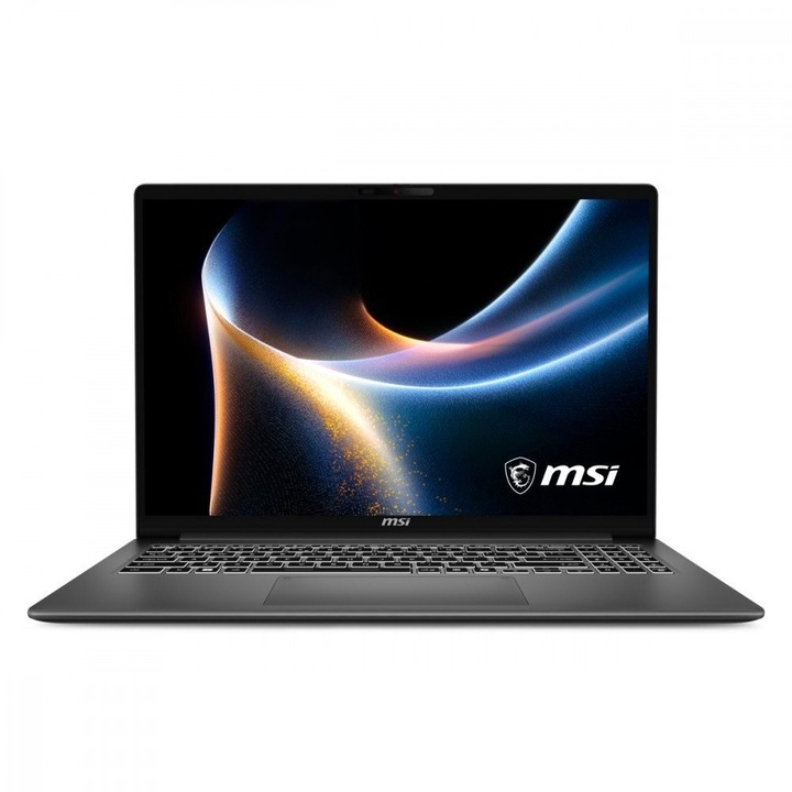 Laptop MSI Modern 16S AI+, 16" Full HD+, Intel® Core™ Ultra 7 355 pana la 4.7 GHz, 16 GB RAM DDR5, 512 GB SSD, Intel® Graphics, Windows 11 Home, Platinum Gray 512 GB