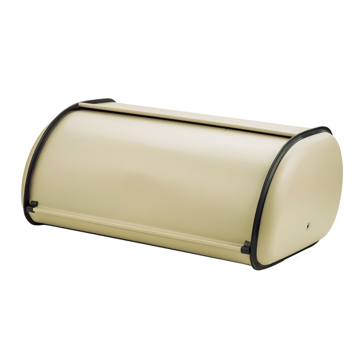 Cutie pentru paine NAVA, metalica, 18.5x43.5x27.5cm, bej