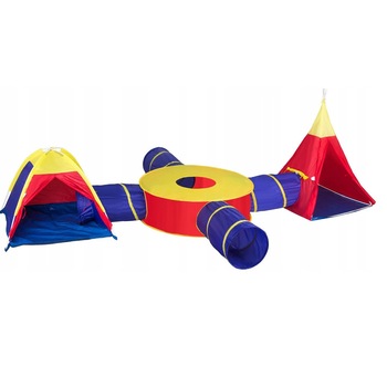 Cort de joaca 7-in-1 IDL, Castelul cu Povesti, Format dintr-un Cort tip Iglu, un Cort tip Indian, Patru corturi tip Tunel si un Cort tip Sens Giratoriu Cort de joaca 7-in-1 IDL, Castelul cu Povesti, Format dintr-un Cort tip Iglu, un Cort tip Indian, Patru corturi tip Tunel si un Cort tip Sens Giratoriu