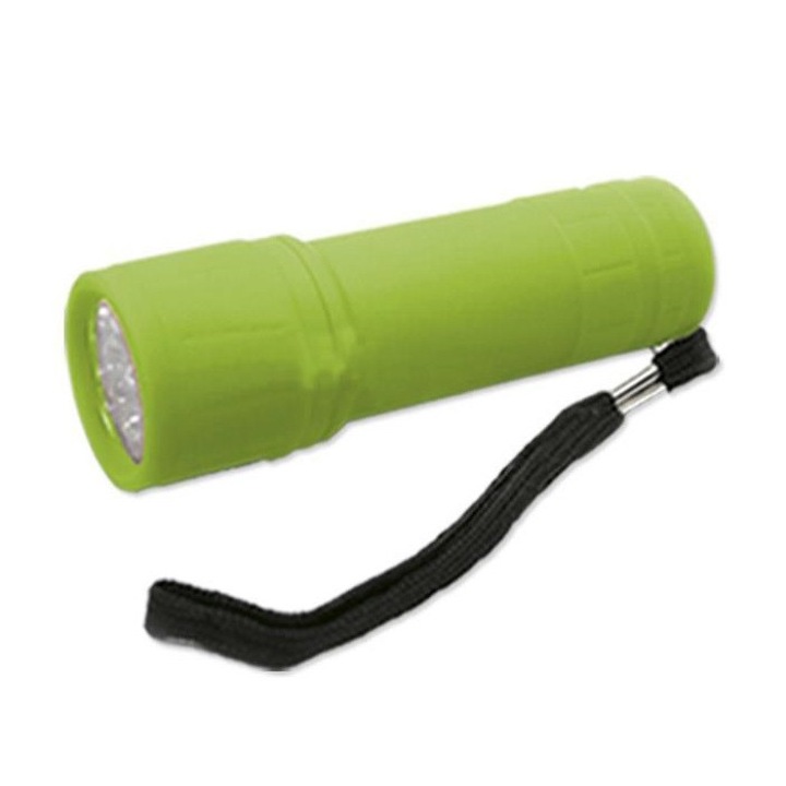 Джобен фенер JBM 52555, 9 LED, Зелен