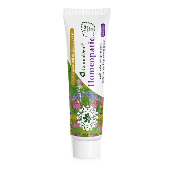 Pasta de dinti GennaDent Homeopatic 150 ml