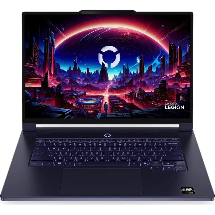 Laptop Lenovo Legion 7, 15.3" WQXGA, AMD Ryzen™ AI Max+ 392 pana la 5 GHz, 64 GB RAM LPDDR5x 8000, 1 TB SSD, AMD Radeon Graphics, Windows 11 Home, Blue 1 TB